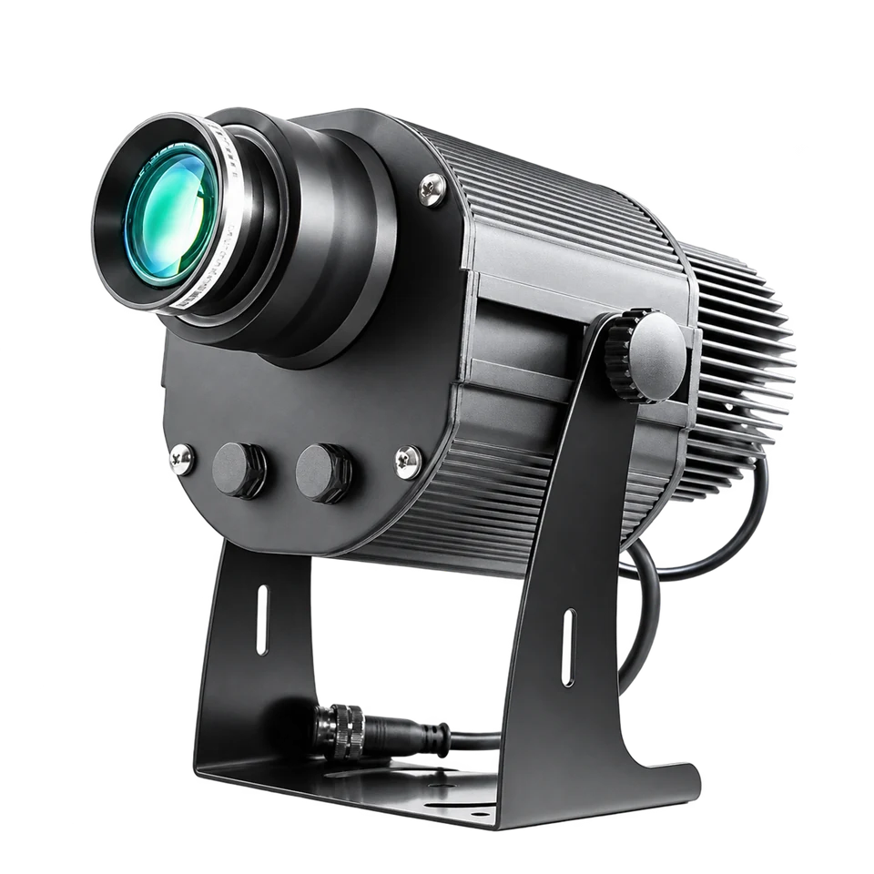 Gobo Smith 100W projector, shown with an illustrative light effect