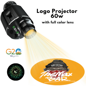 60W Outdoor Gobo Light with OSRAM LED, suitable for parks, beaches, and factory safety