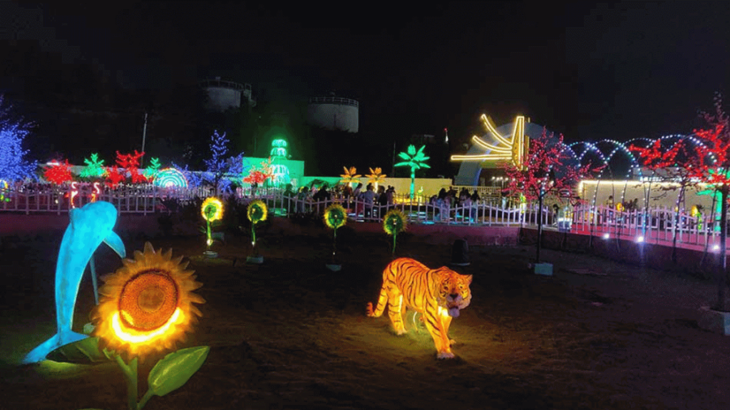 Night garden in india